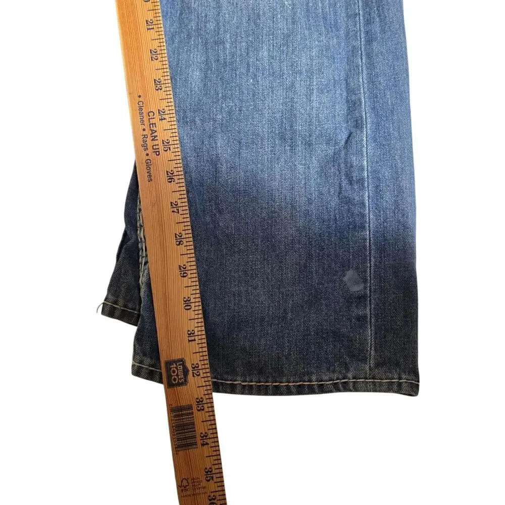 True Religion‎ Jeans Mens 36 Straight Denim Paint Splatter Distressed Faded BD